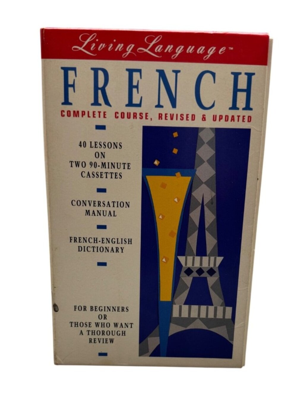 Living Language French Complete Course Cassettes Dictionary Manual Revised READ